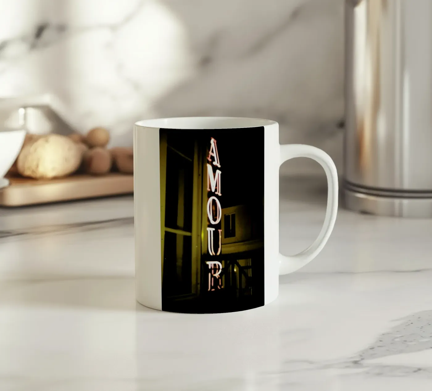 Amour ceramic mug by NET Talents GmbH