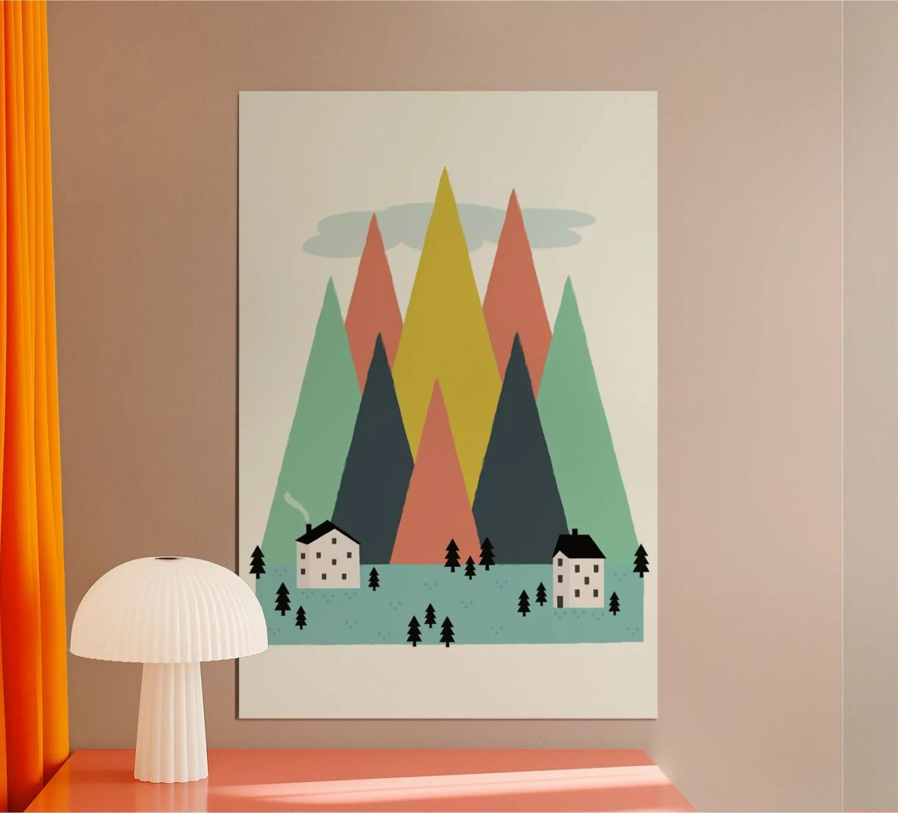 The High Mountains Poster von Karin Bijlsma