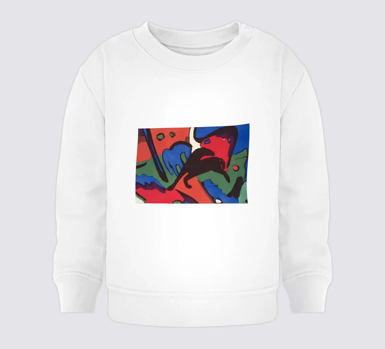 Franz Marc - Il cavaliere azzurro (Der Blaue Reiter) felpa neonato da Timeless Artworks