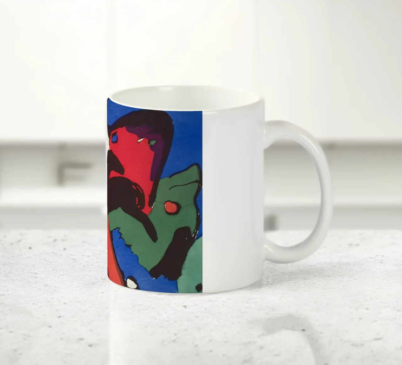 Franz Marc - Il cavaliere azzurro (Der Blaue Reiter) tazza in ceramica da Timeless Artworks