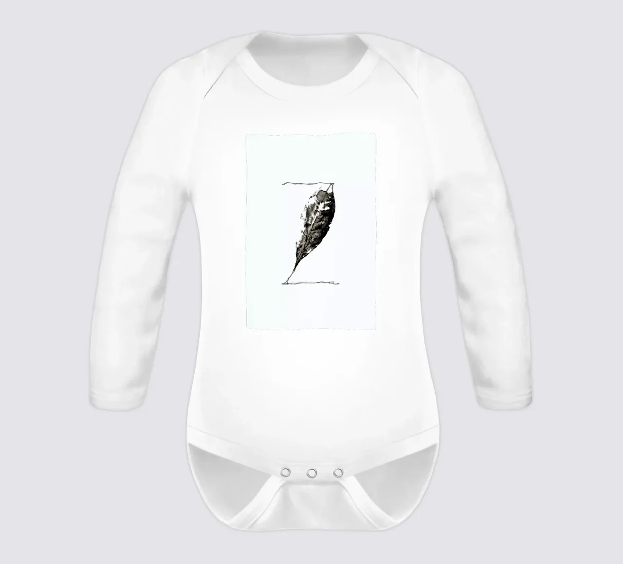 Z long-sleeve baby romper by Marina Guiu