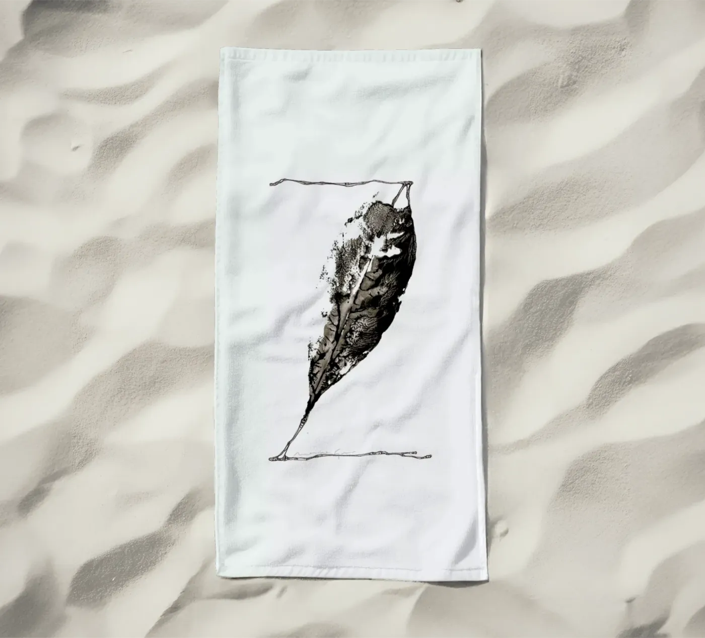 Z beach towel by Marina Guiu