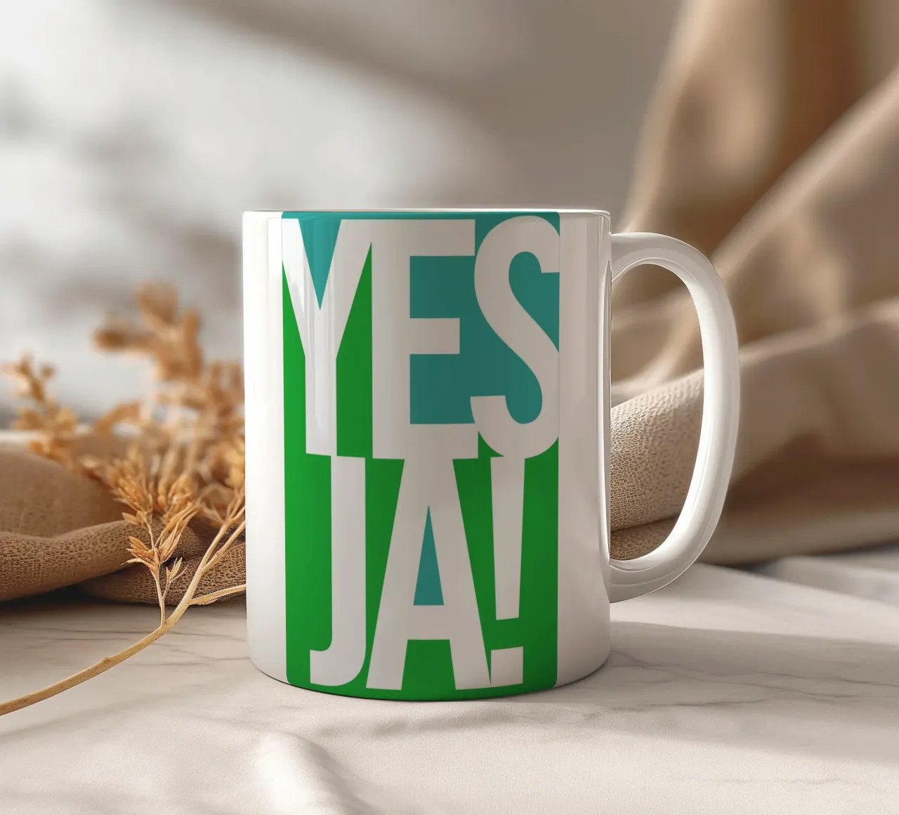 Ja! tazza in ceramica da Bo Lundberg