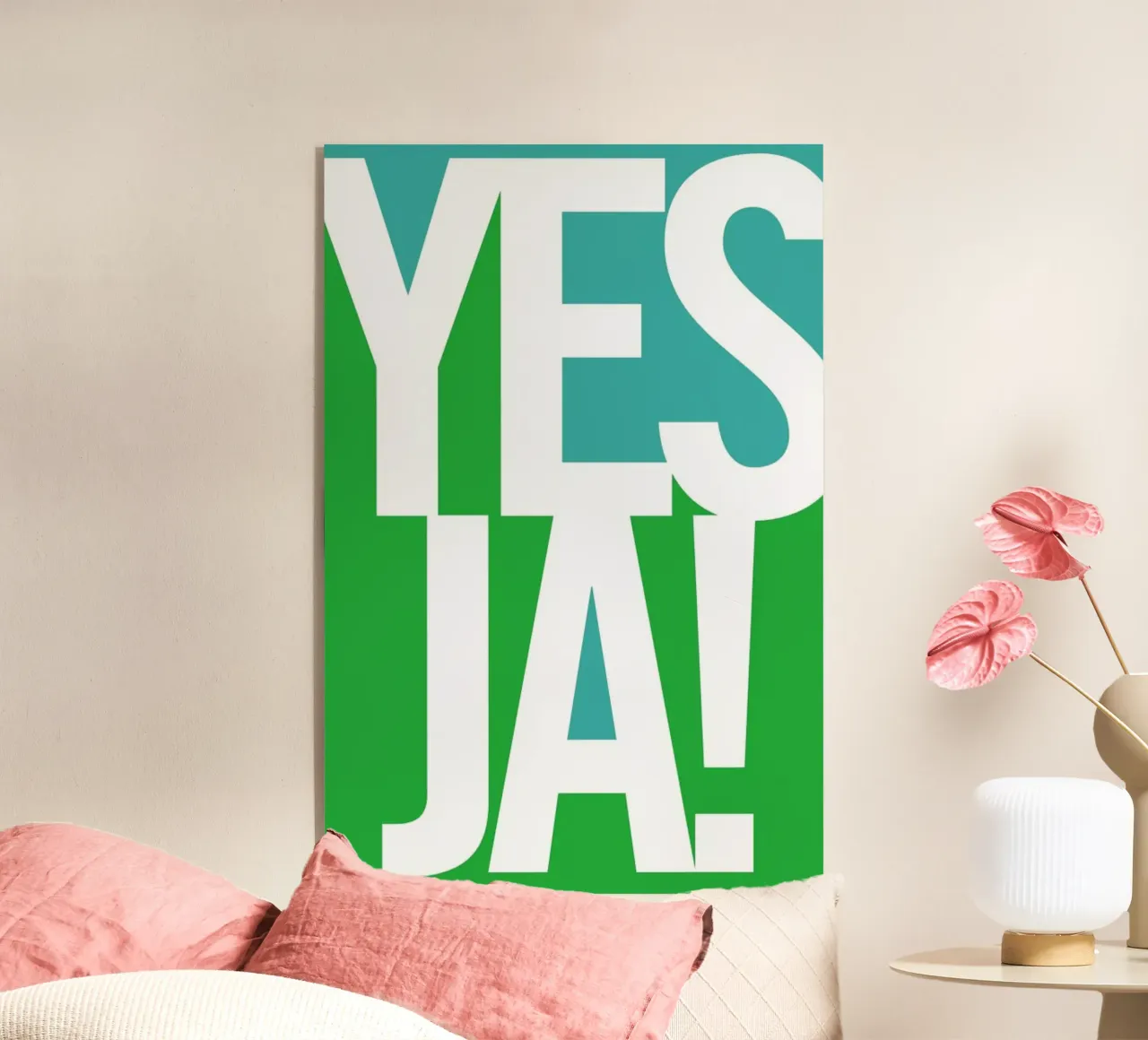 Ja! acrylic glass by Bo Lundberg