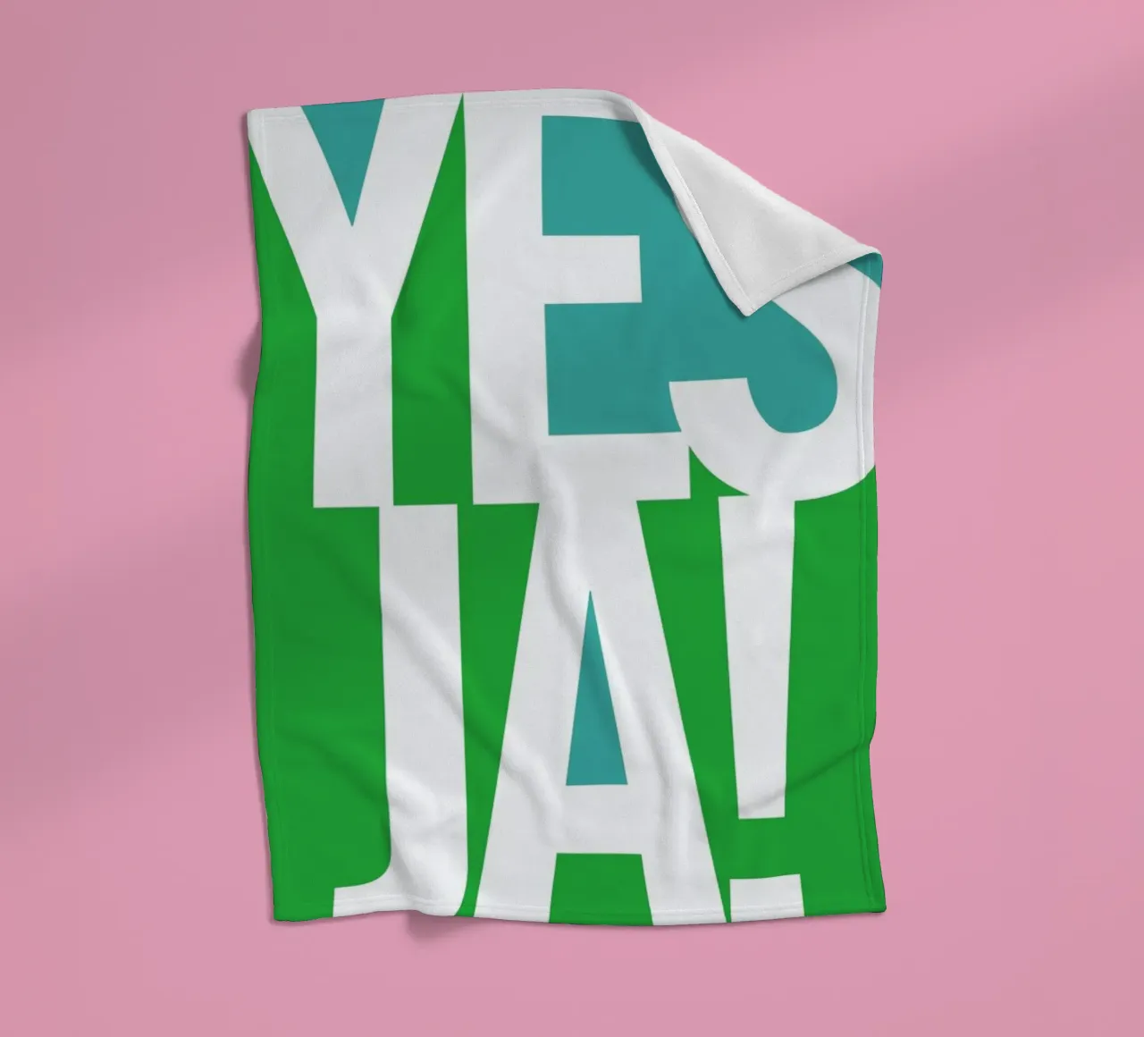 Ja! fleecedeken van Bo Lundberg