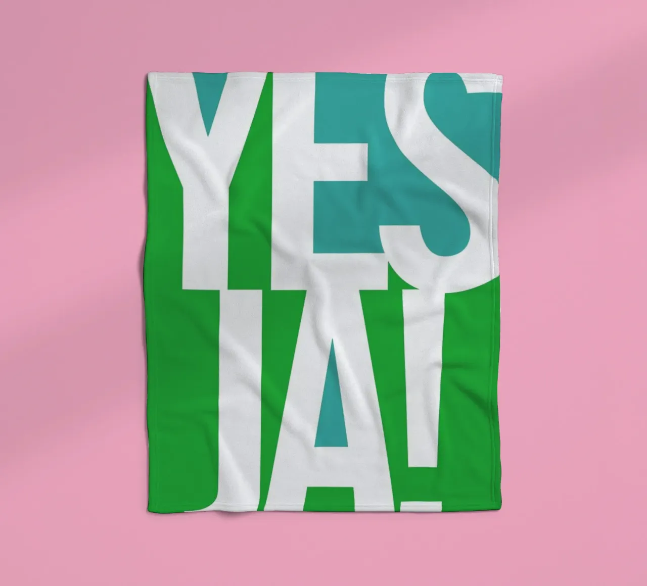 Ja! fleecedeken van Bo Lundberg