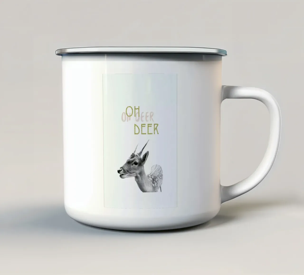 Oh Deer tazza in smalto da Sabrina Ziegenhorn