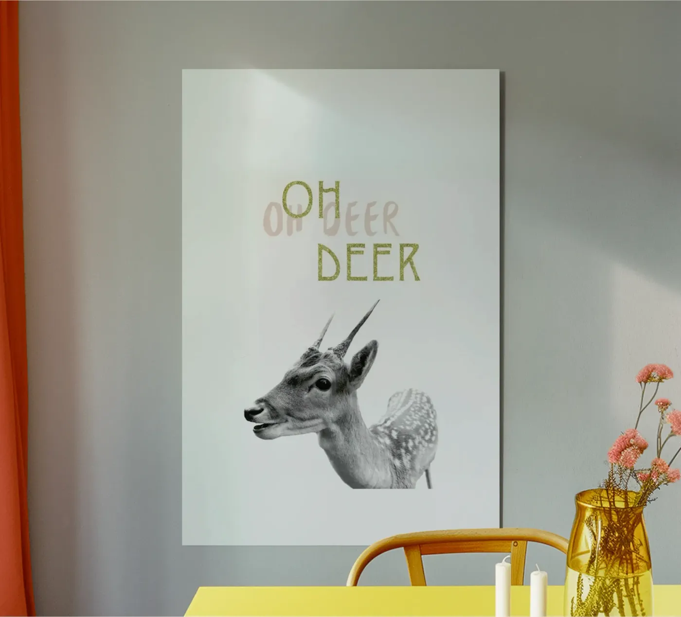 Oh Deer alluminio dibond da Sabrina Ziegenhorn