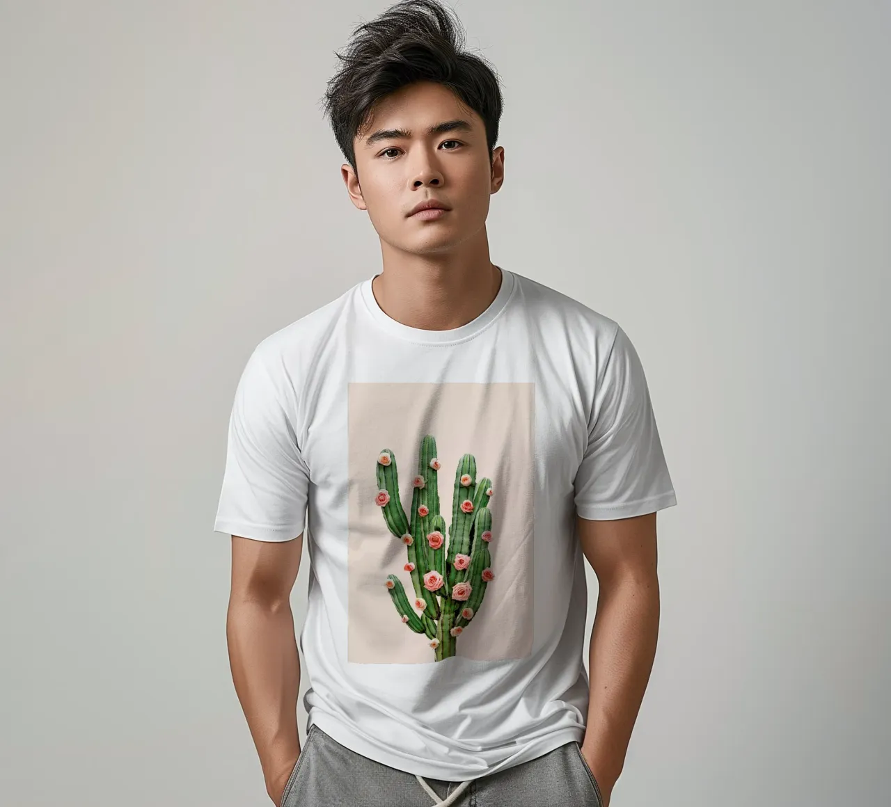 Cactus Roses t-shirt da Paul Fuentes Design