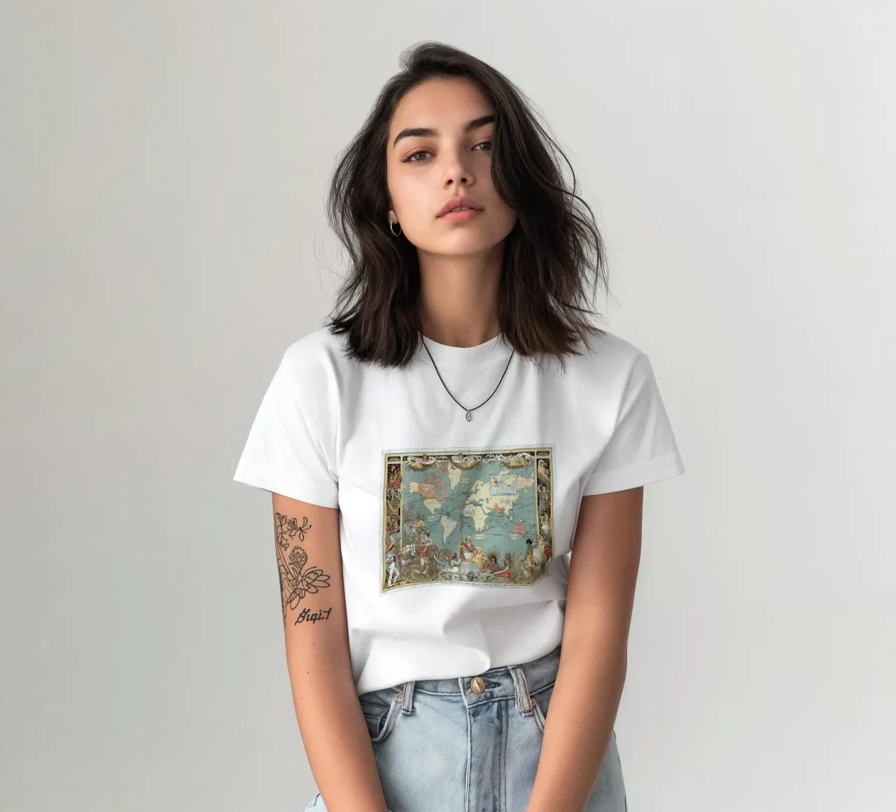Imperial Federation Map of the World t-shirt by Timeless Artworks