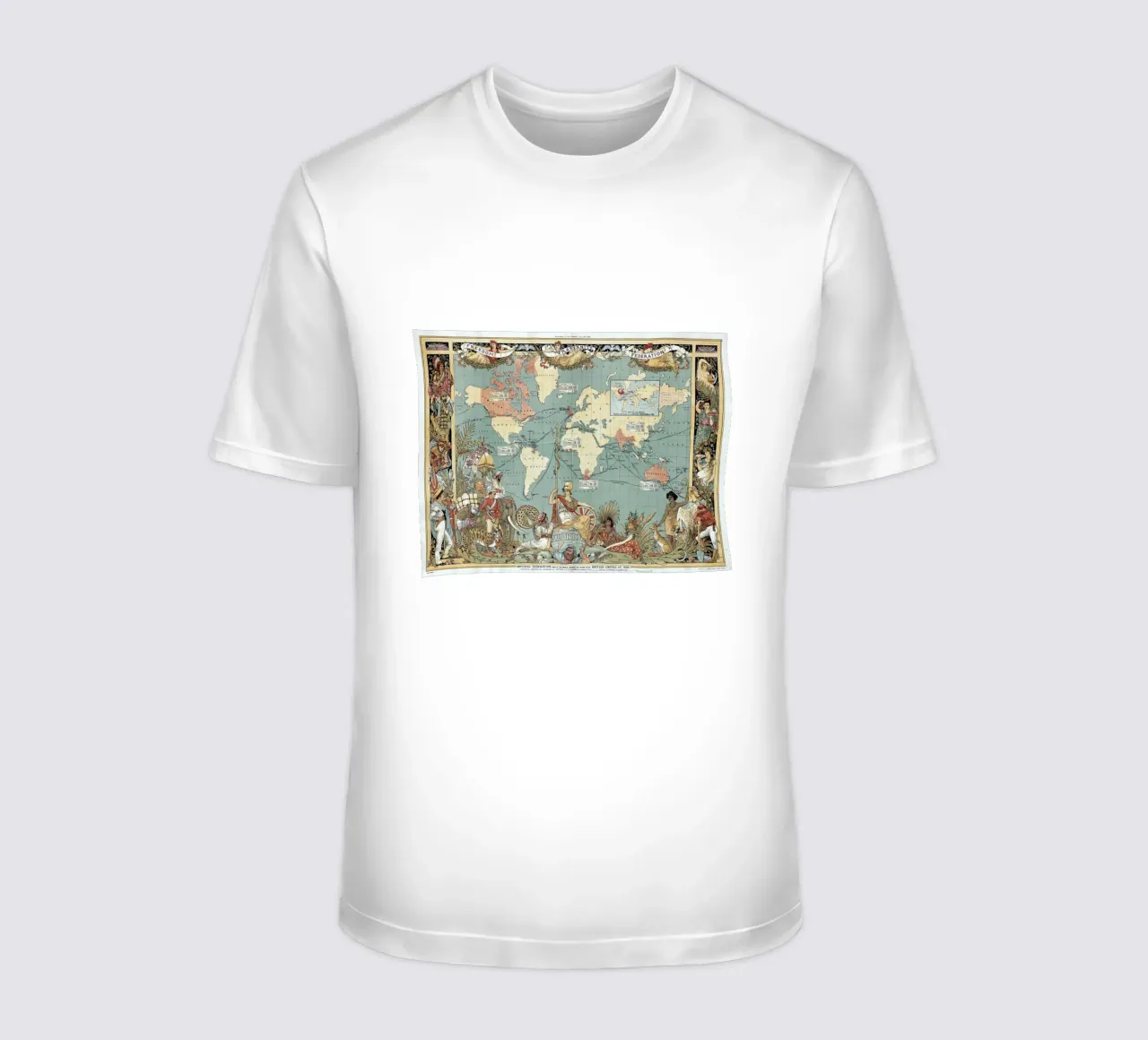Imperial Federation Map of the World t-shirt by Timeless Artworks