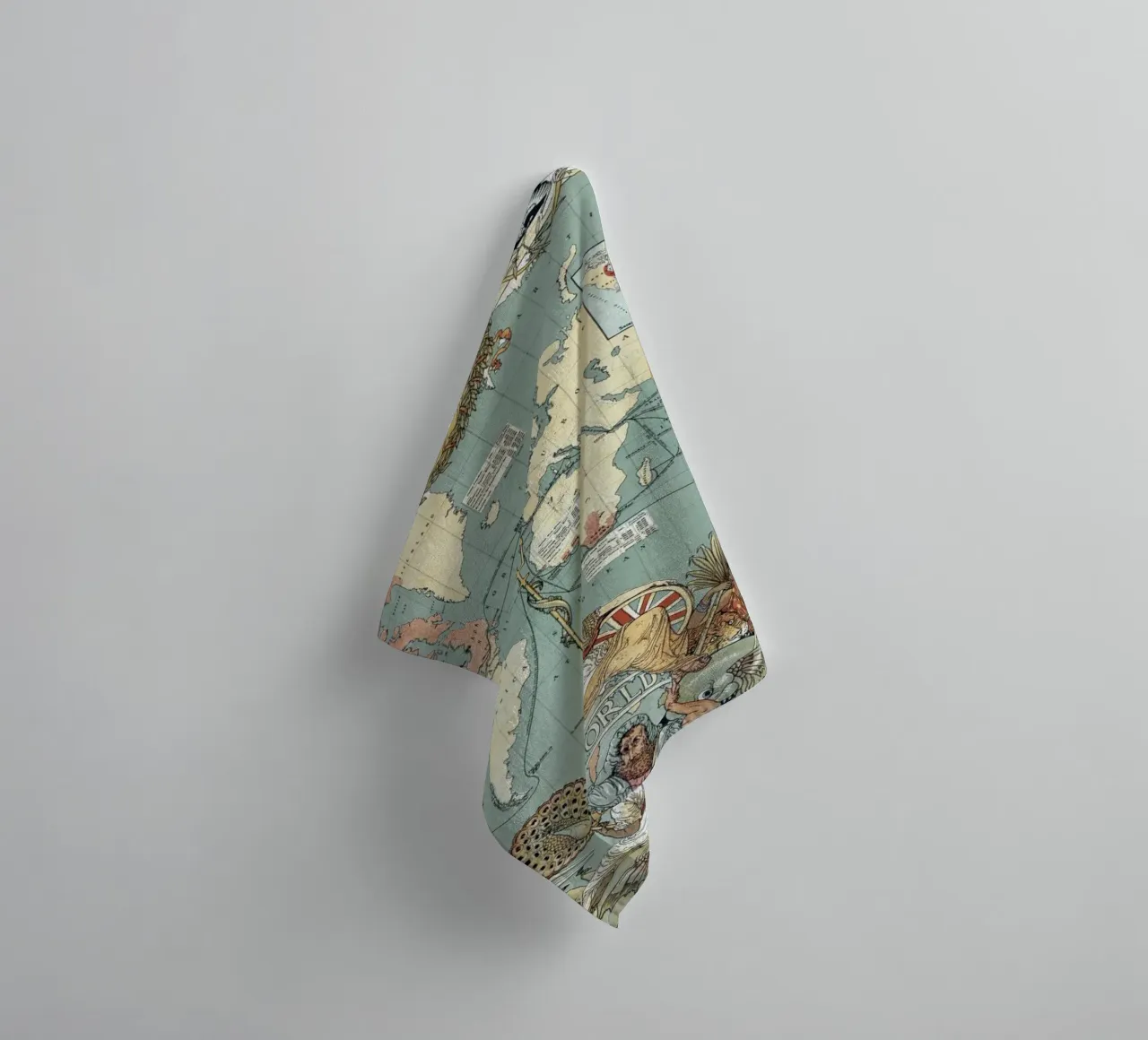 Imperial Federation Map of the World towel by Timeless Artworks