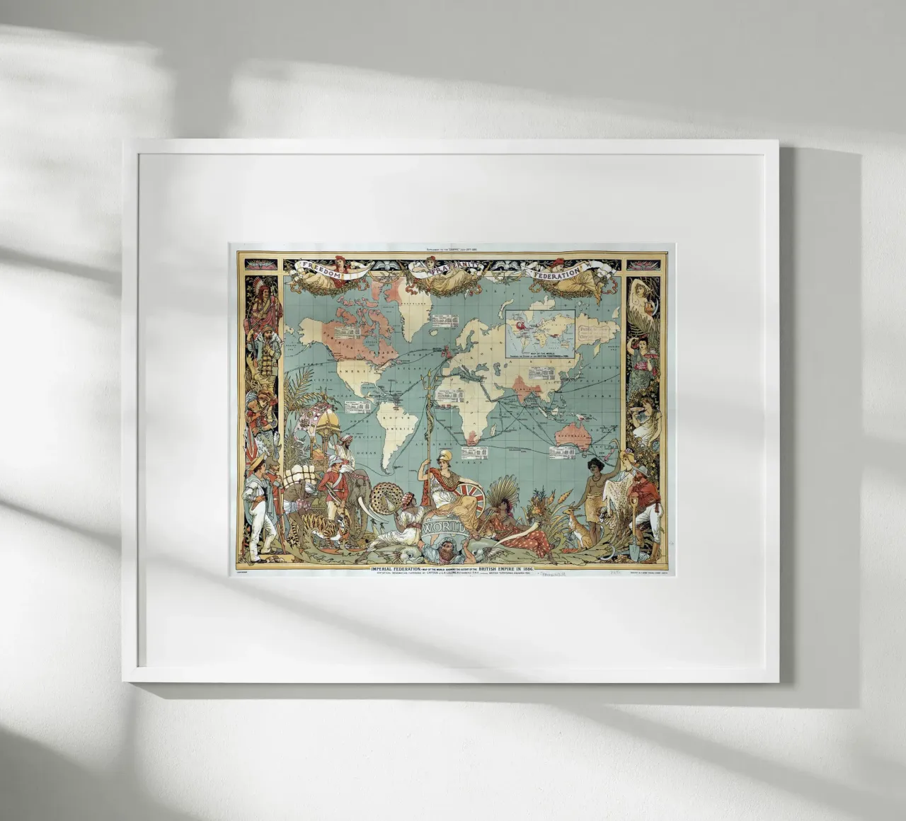 Imperial Federation Map of the World hahnemühle by Timeless Artworks