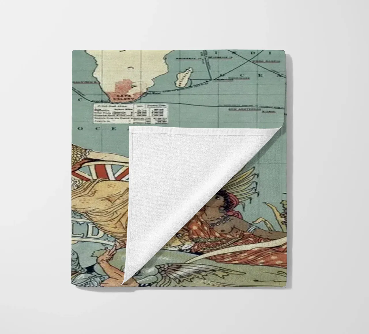 Imperial Federation Map of the World beach towel by Timeless Artworks
