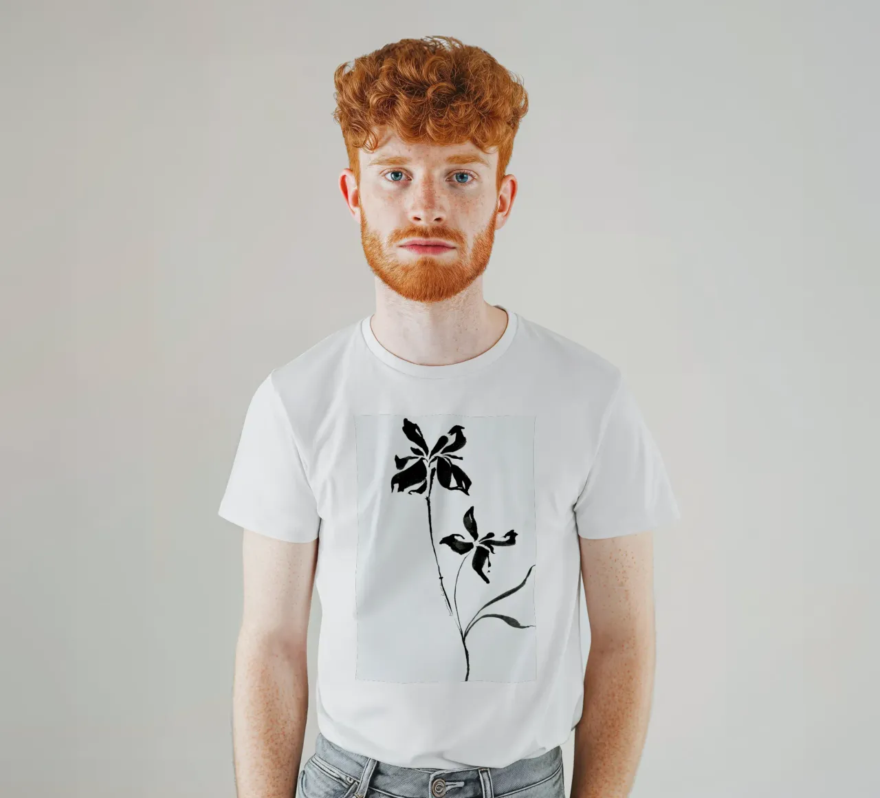 Orchid 3 t-shirt by Marina Guiu