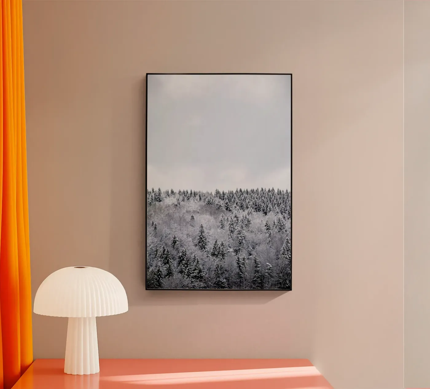 White Winter Forest plexiglas de Studio Nahili