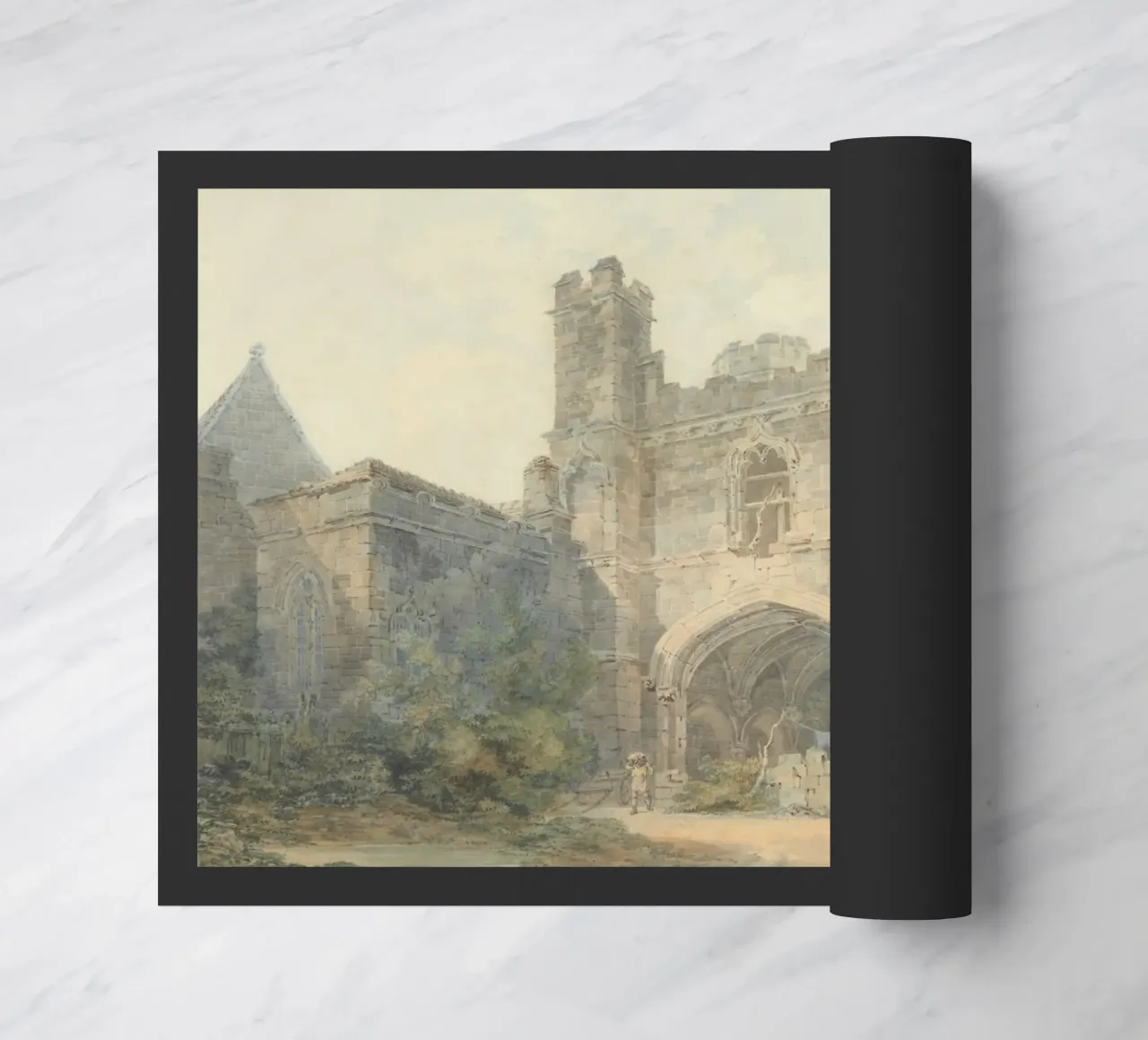 William Turner - Saint Augustine's Gate, Canterbury doormat by Timeless Artworks