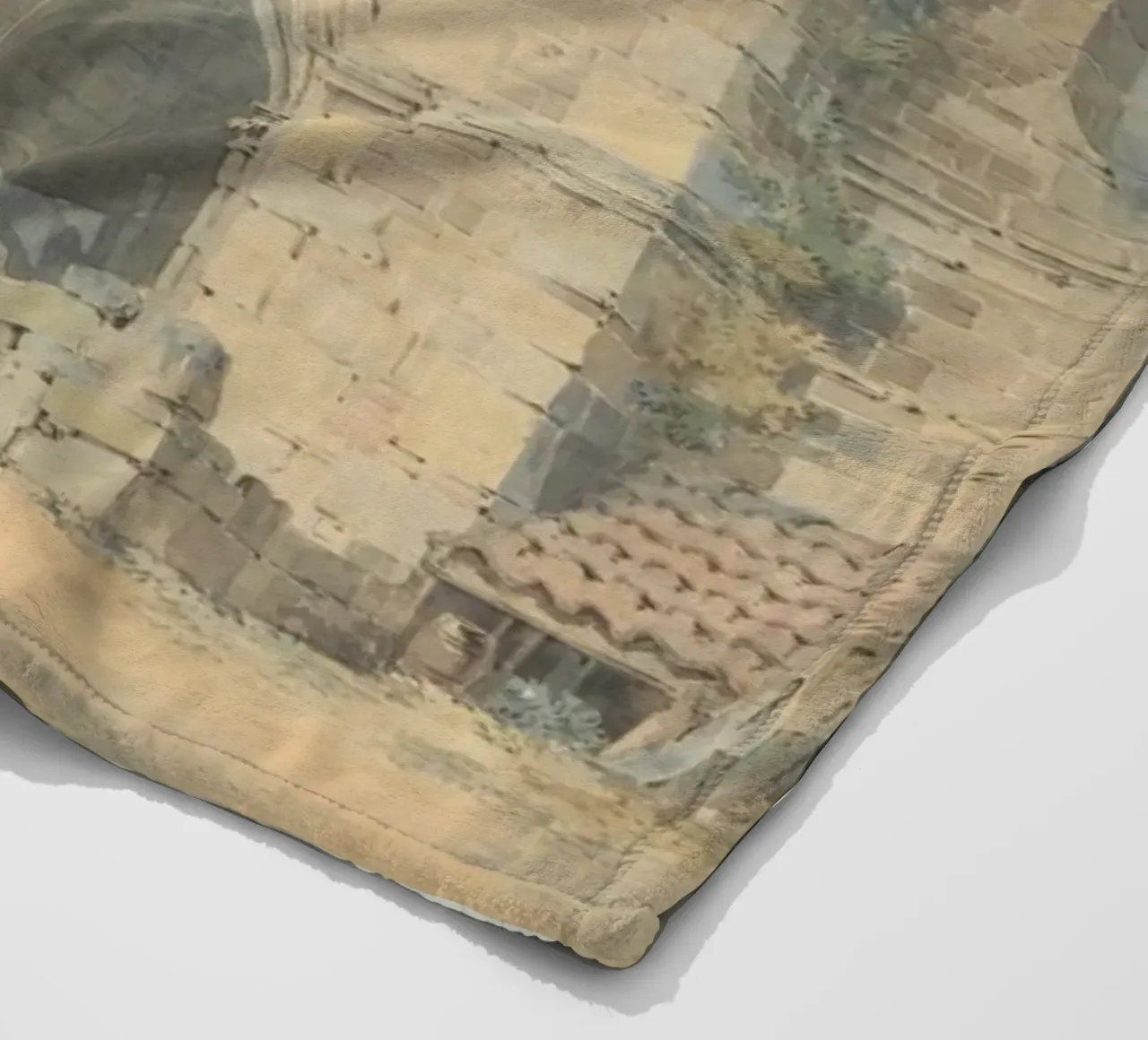 William Turner - Saint Augustine's Gate, Canterbury fleece blanket by Timeless Artworks