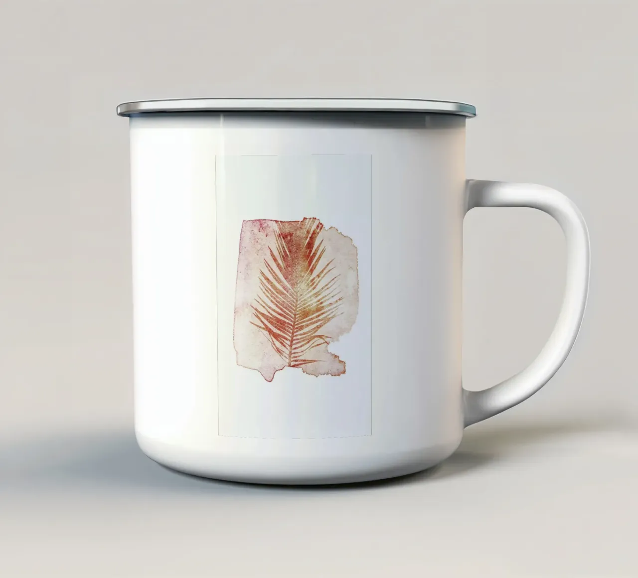 Pressed Cycas tazza in smalto da Shot By Clint
