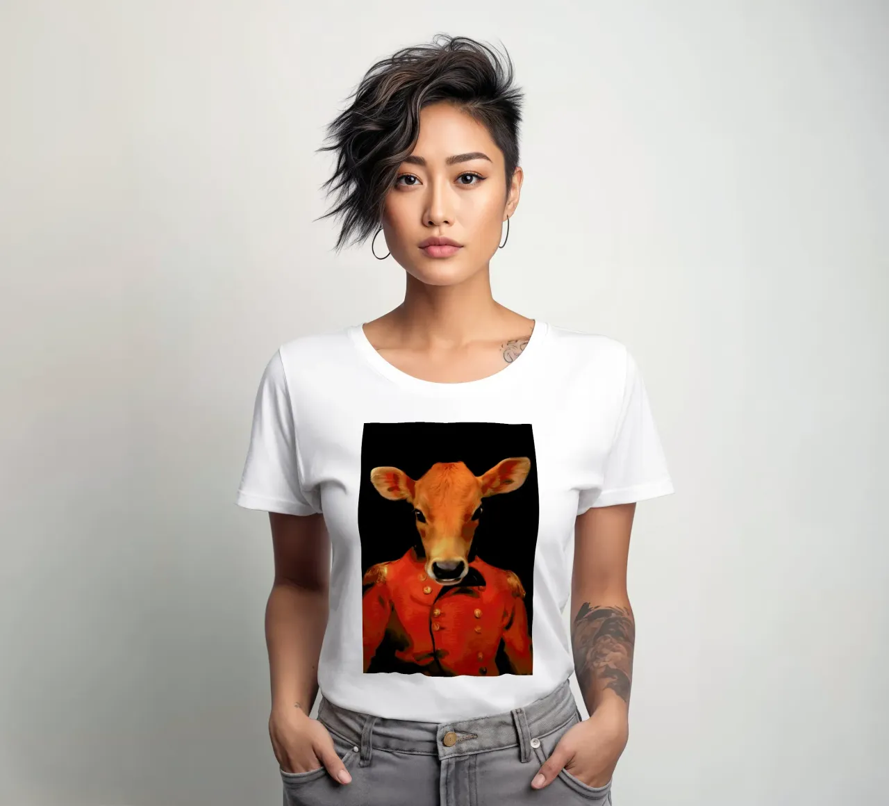Marty Moo t-shirt ajusté pour femmes de Tein Lucasson