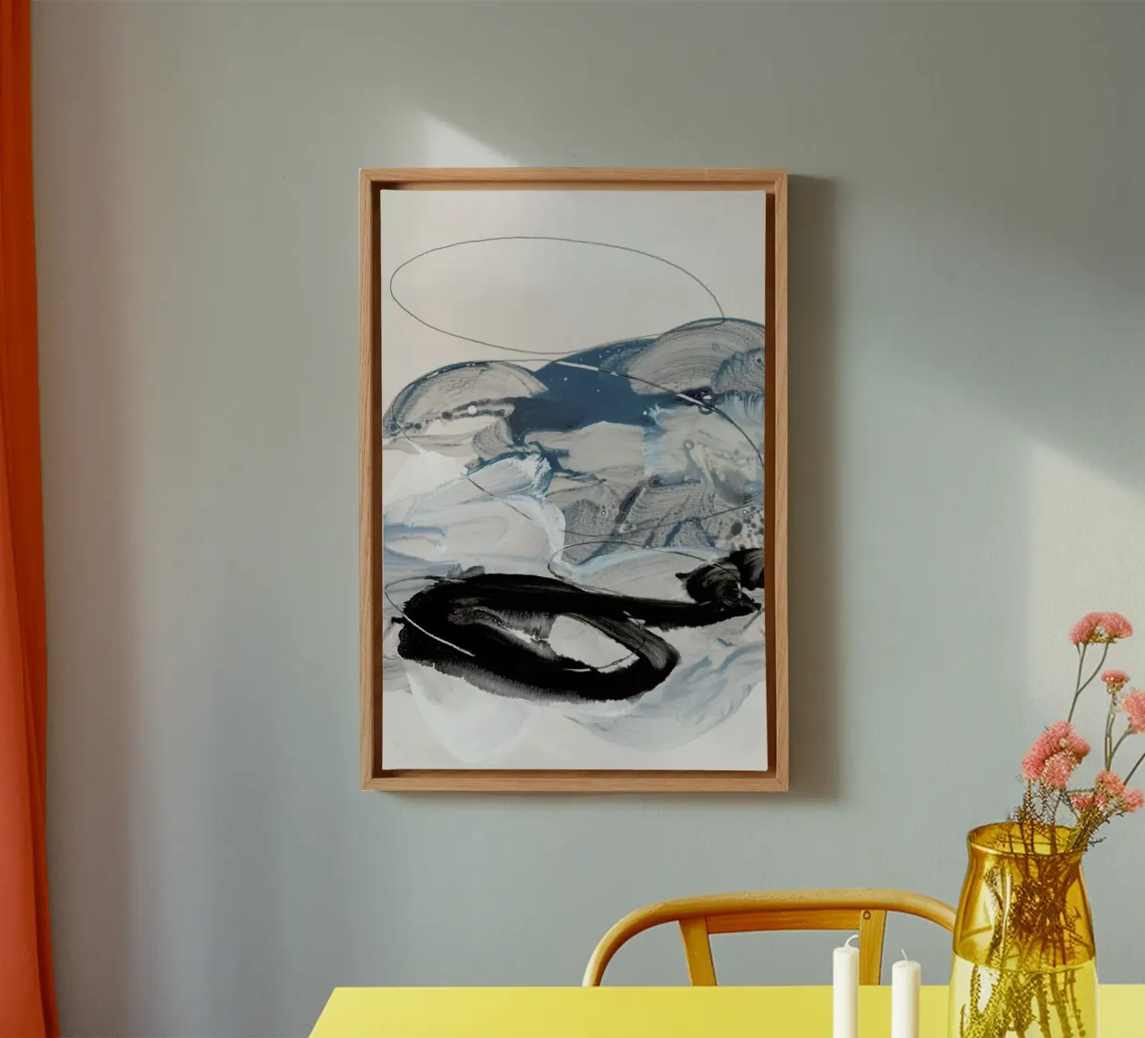Abstract Painting IX tela con Cornice a cassetta da IRIS LEHNHARDT FINE ART