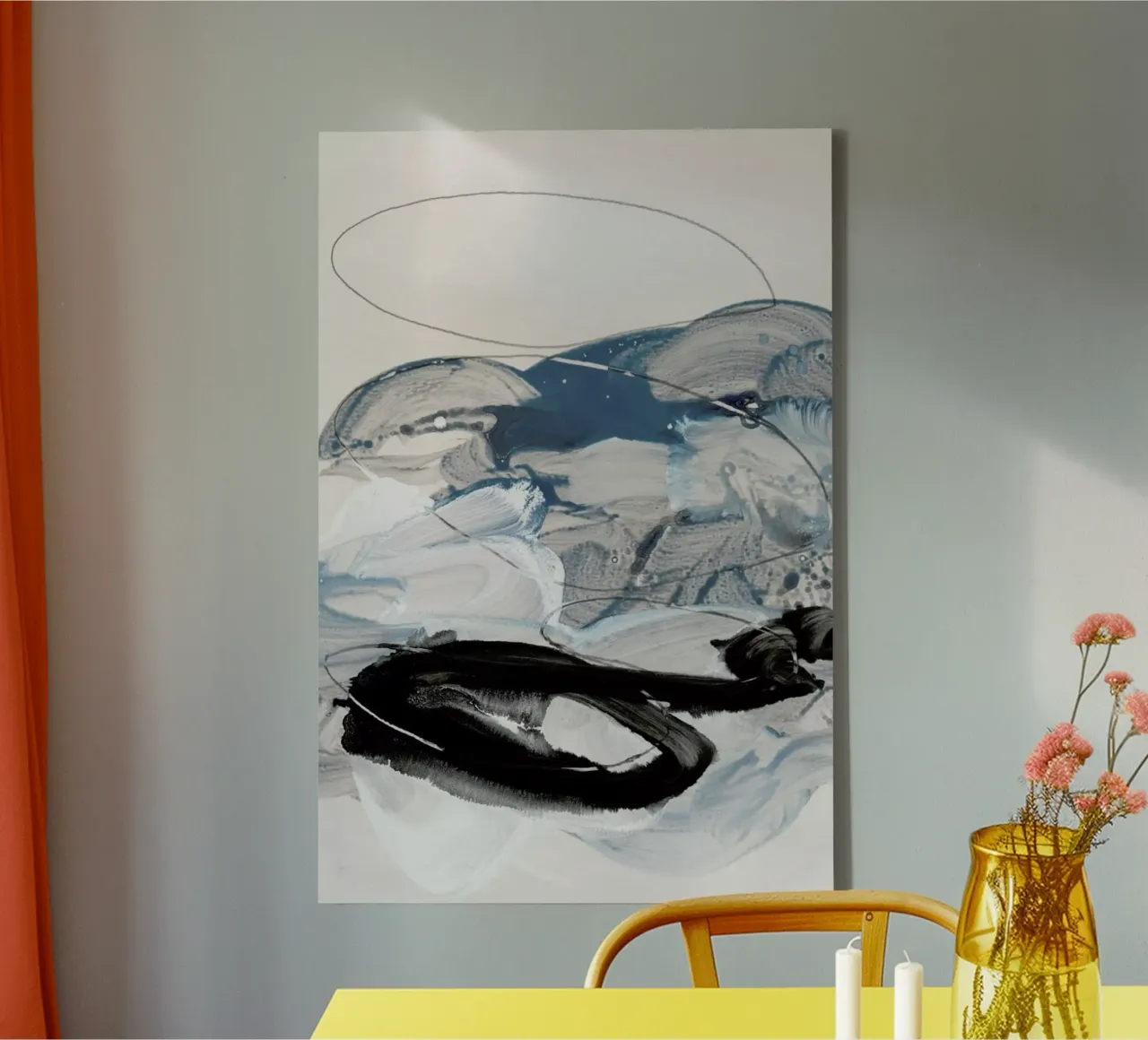Abstract Painting IX tela con Cornice a cassetta da IRIS LEHNHARDT FINE ART