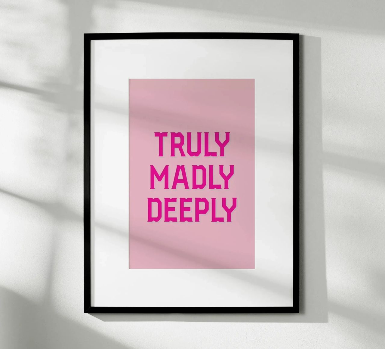 Truly Madly Poster von Honeymoon Hotel