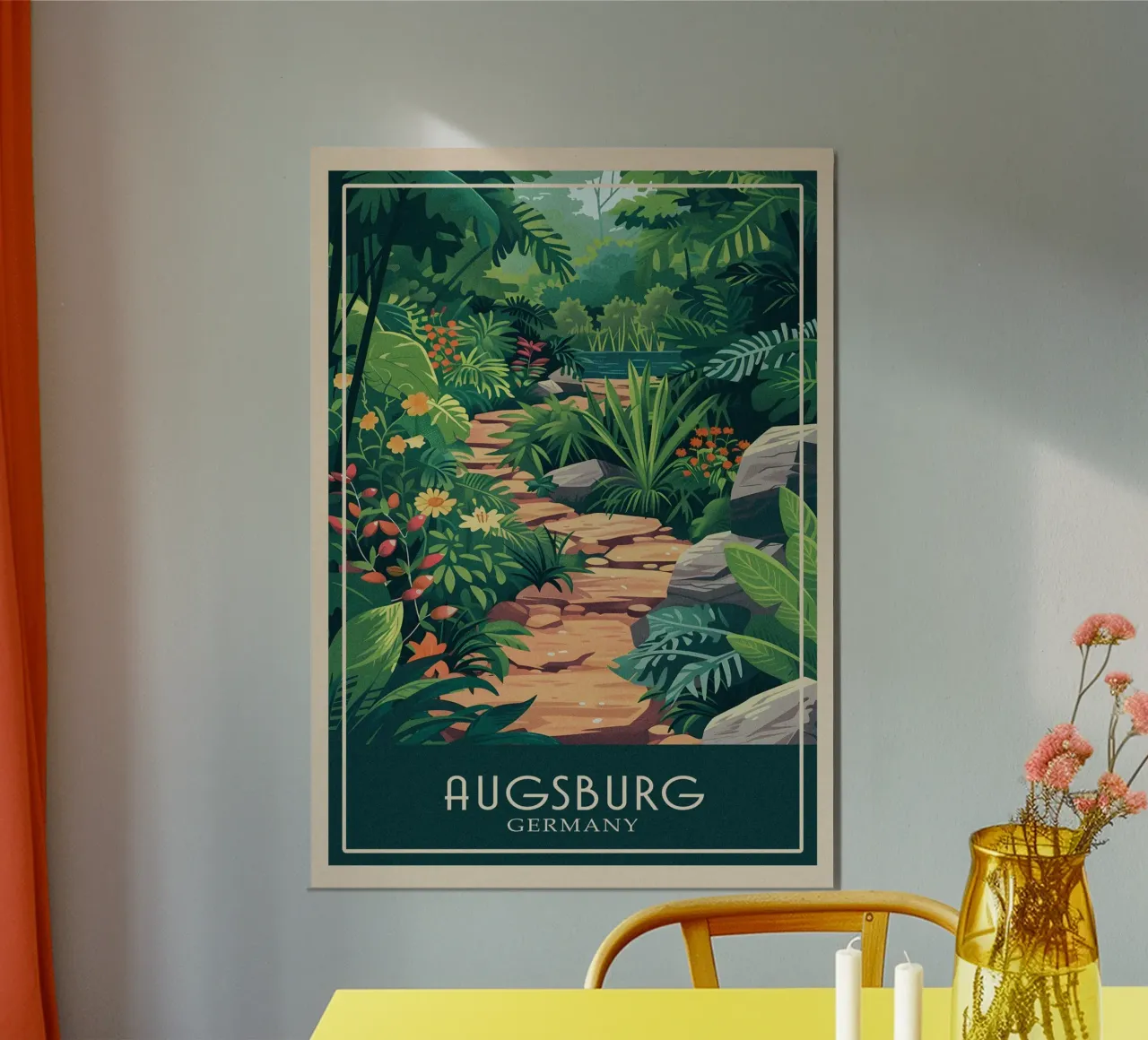 Augsburg Germany poster da Travelstudio
