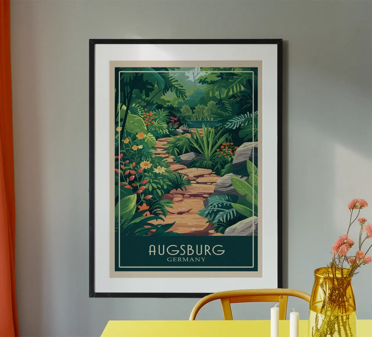 Augsburg Germany poster da Travelstudio