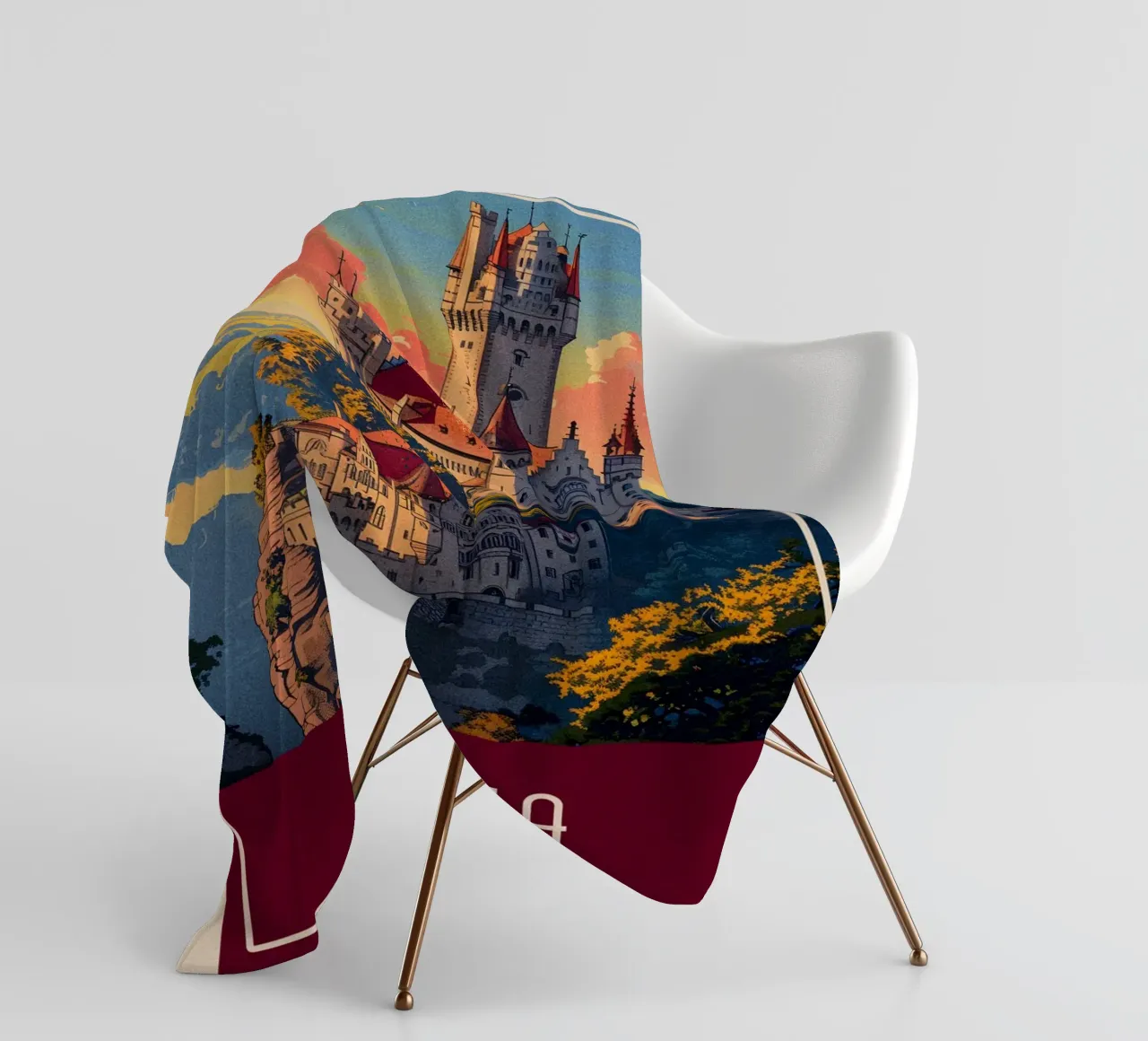 Bavaria Germany fleece blanket by Travelstudio