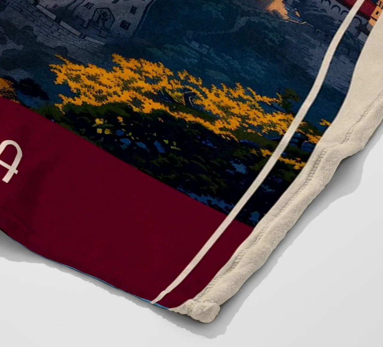 Bavaria Germany fleece blanket by Travelstudio
