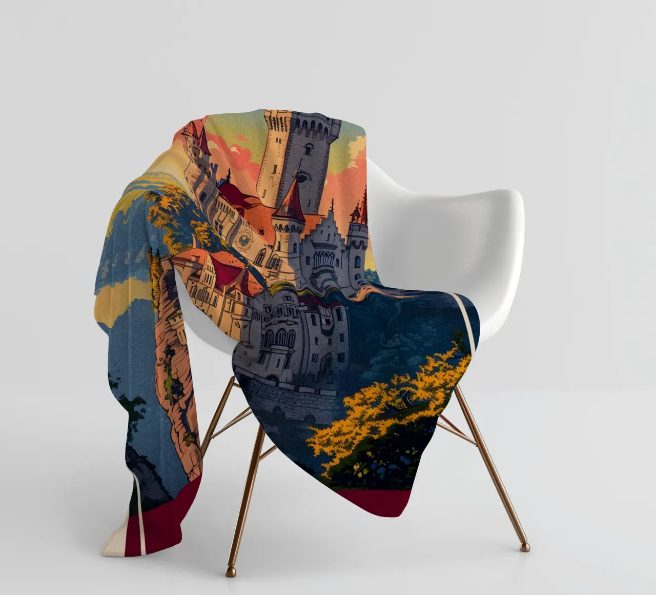 Bavaria Germany fleece blanket by Travelstudio