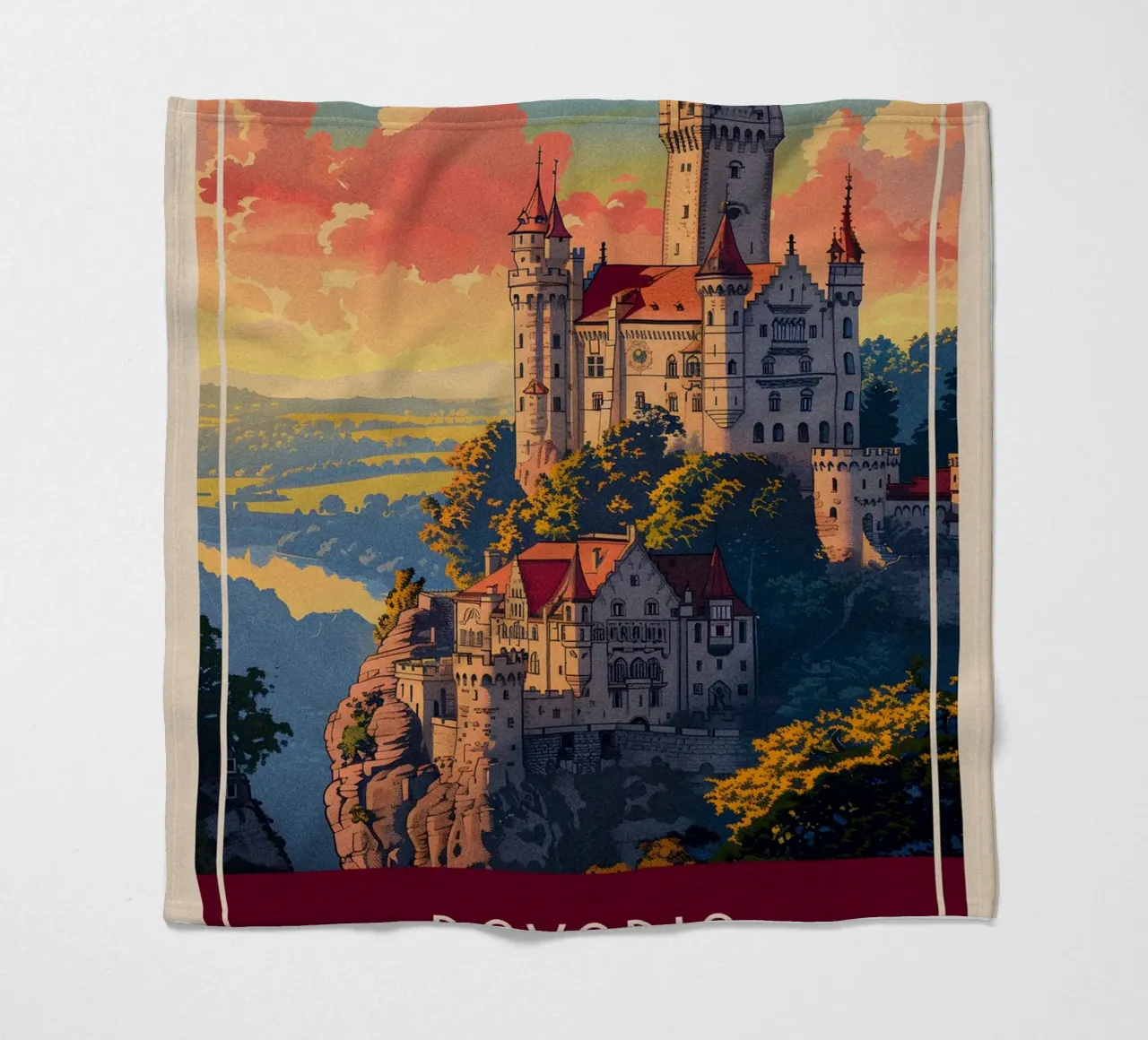 Bavaria Germany fleece blanket by Travelstudio