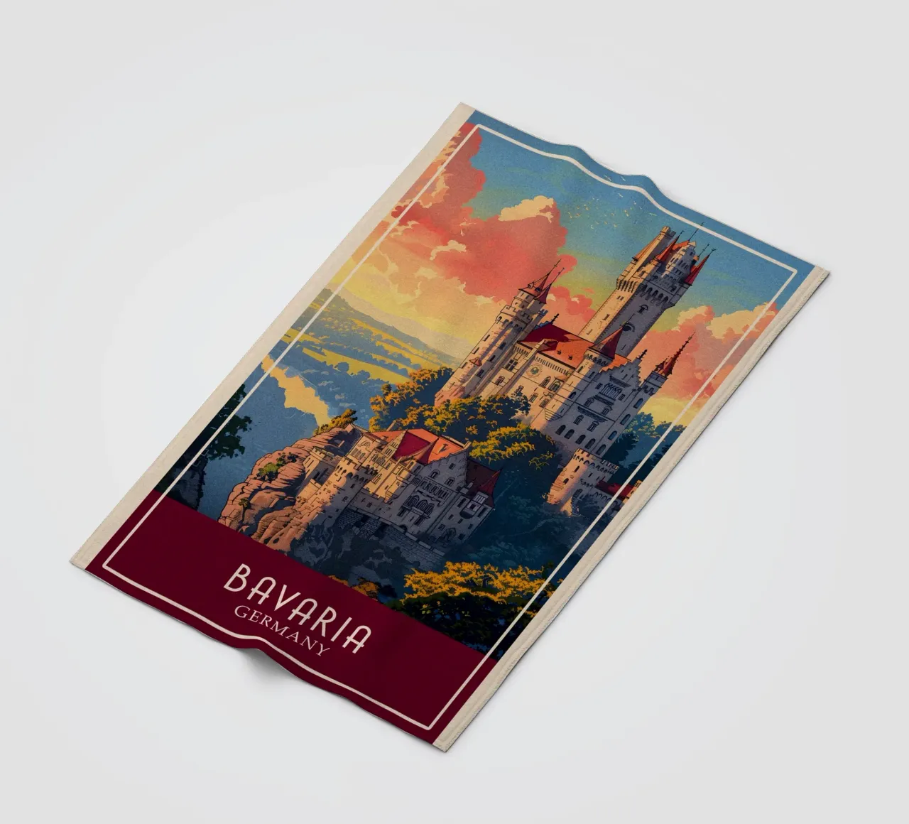 Bavaria Germany fleece blanket by Travelstudio