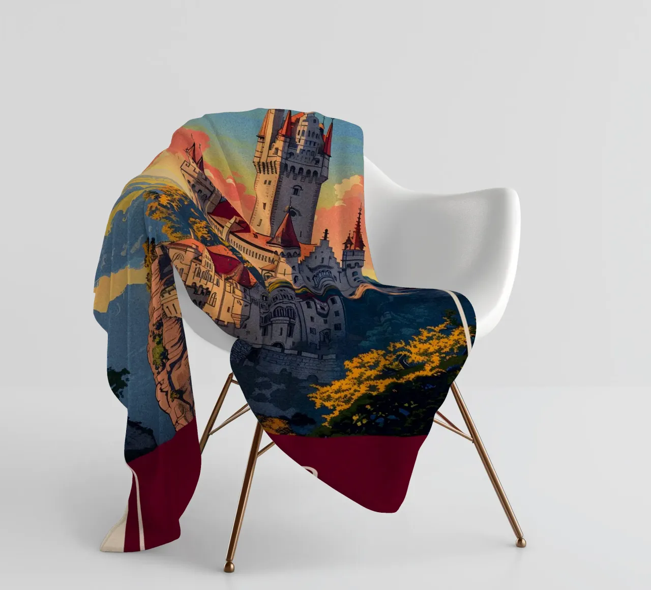 Bavaria Germany fleece blanket by Travelstudio