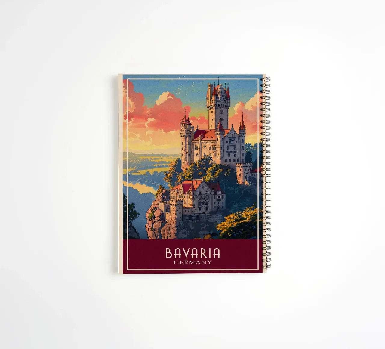 Bavaria Germany spiral notebook by Travelstudio