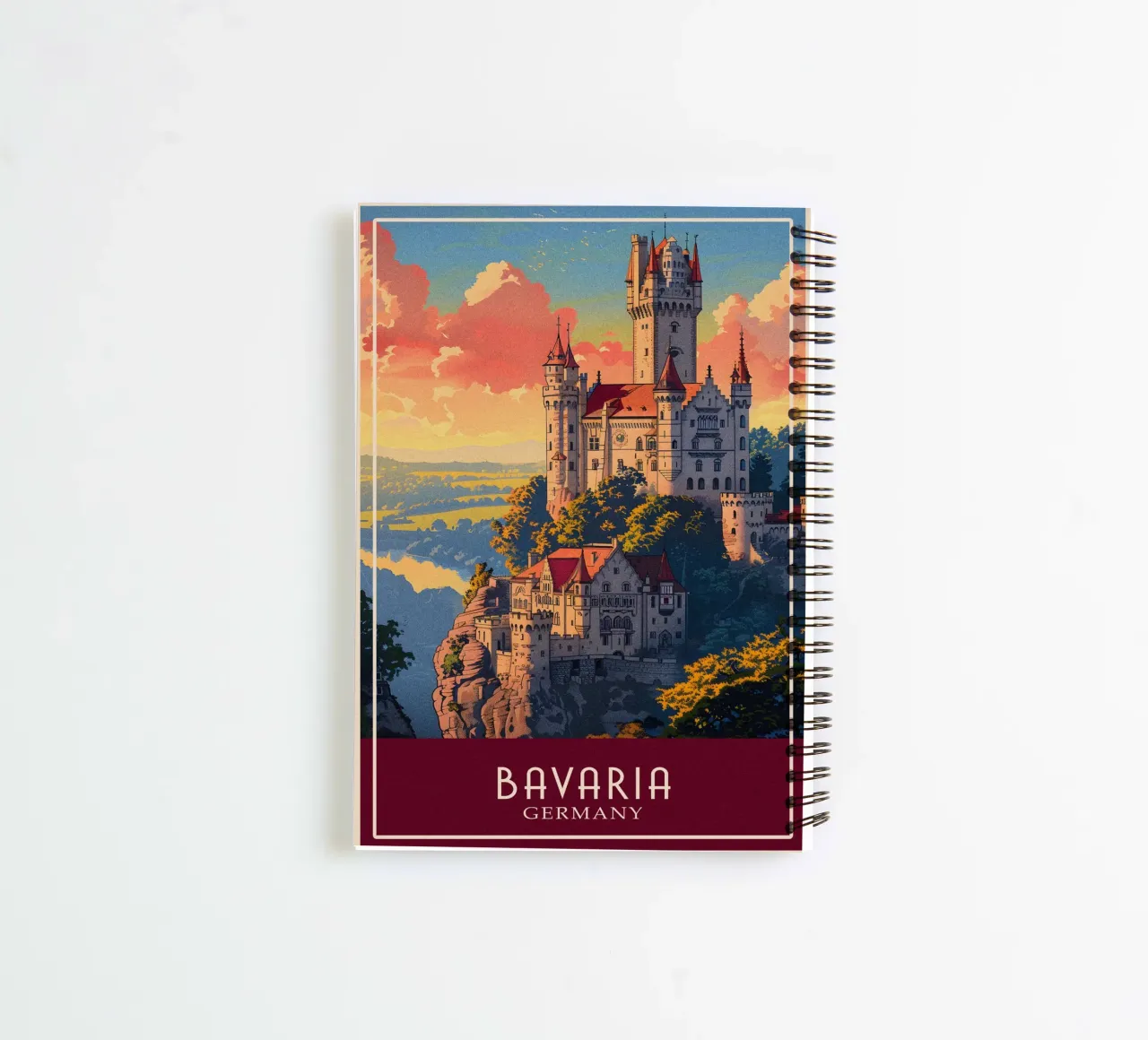 Bavaria Germany spiral notebook by Travelstudio