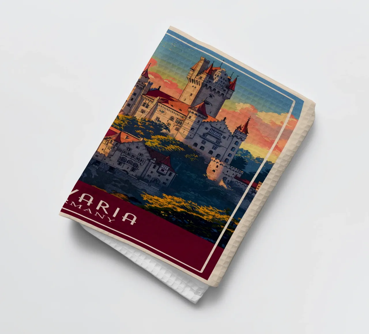 Bavaria Germany tea towel by Travelstudio
