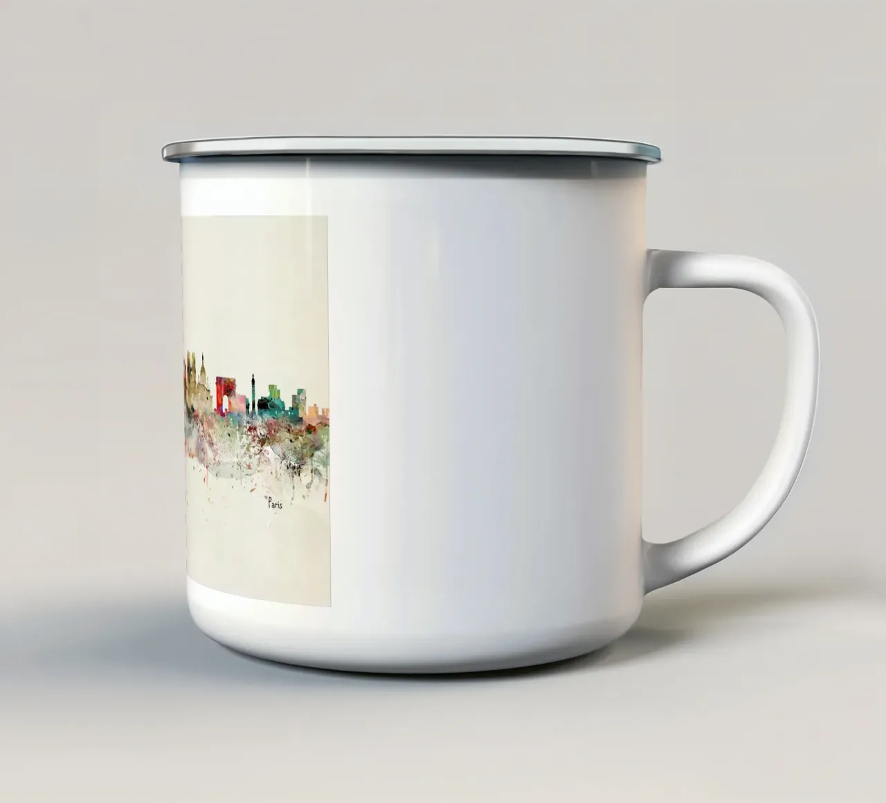 Paris tazza in smalto da Brian Buckley