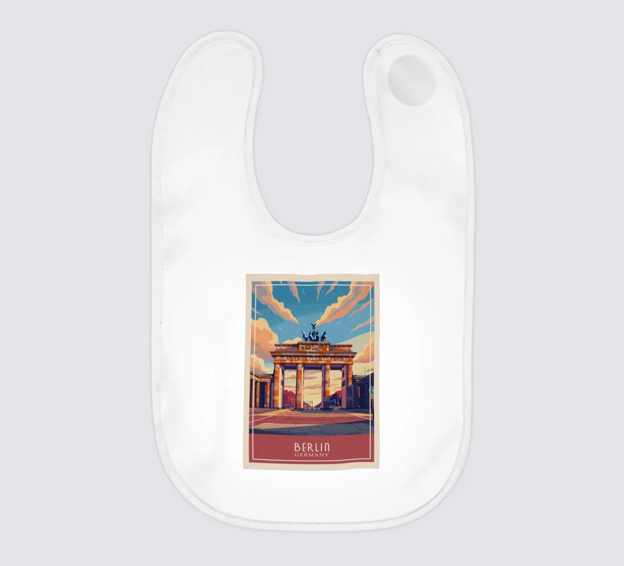 Berlin Germany baby bib by Travelstudio