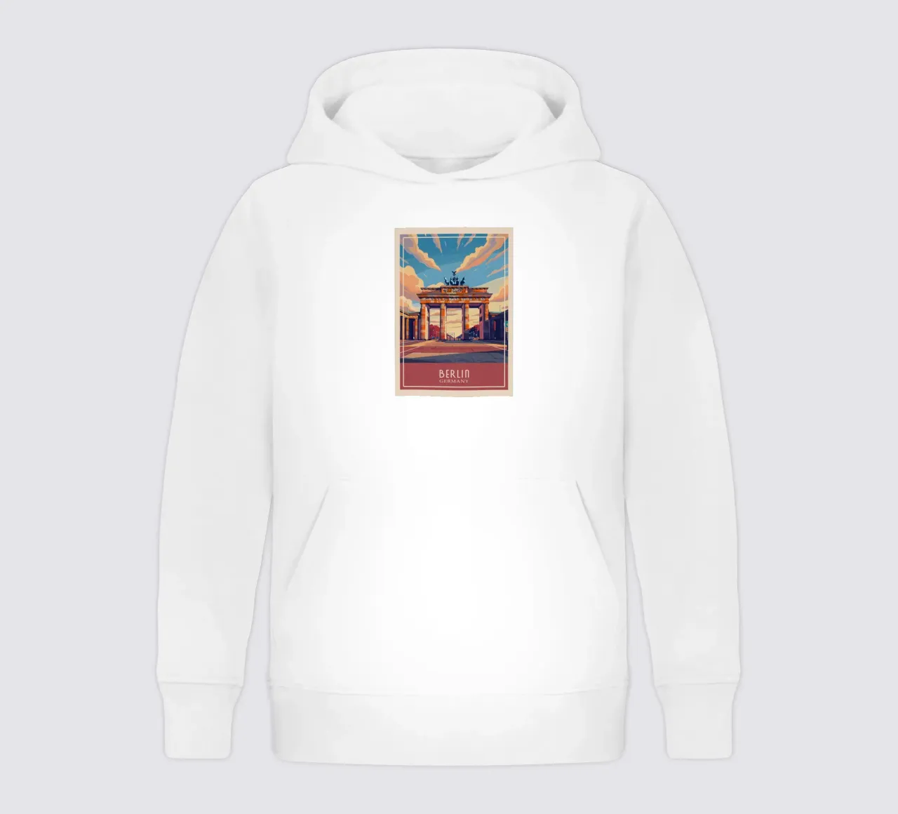 Berlin Germany kids hoodie by Travelstudio