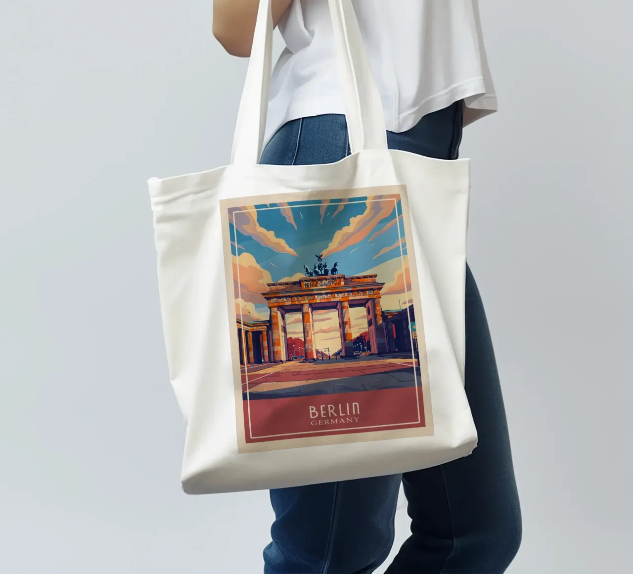 Berlin Germany tote bag by Travelstudio
