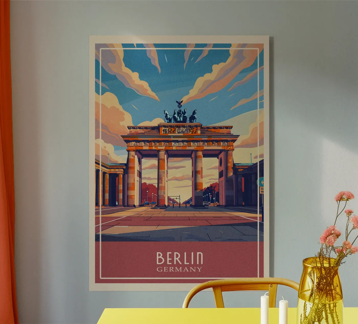 Berlin Germany acryl van Travelstudio