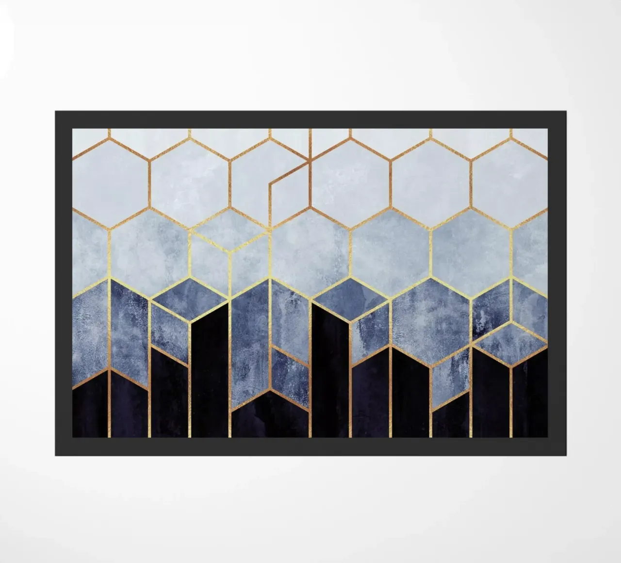 Soft Blue Hexagon zerbino da Elisabeth Fredriksson