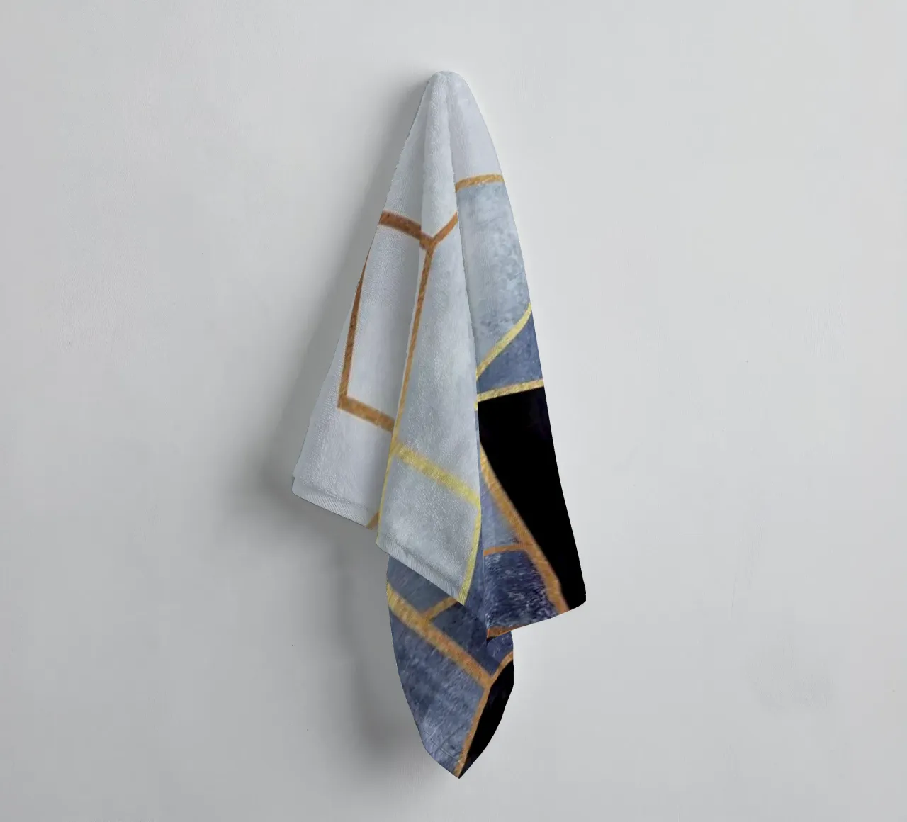 Soft Blue Hexagon asciugamano da bagno da Elisabeth Fredriksson