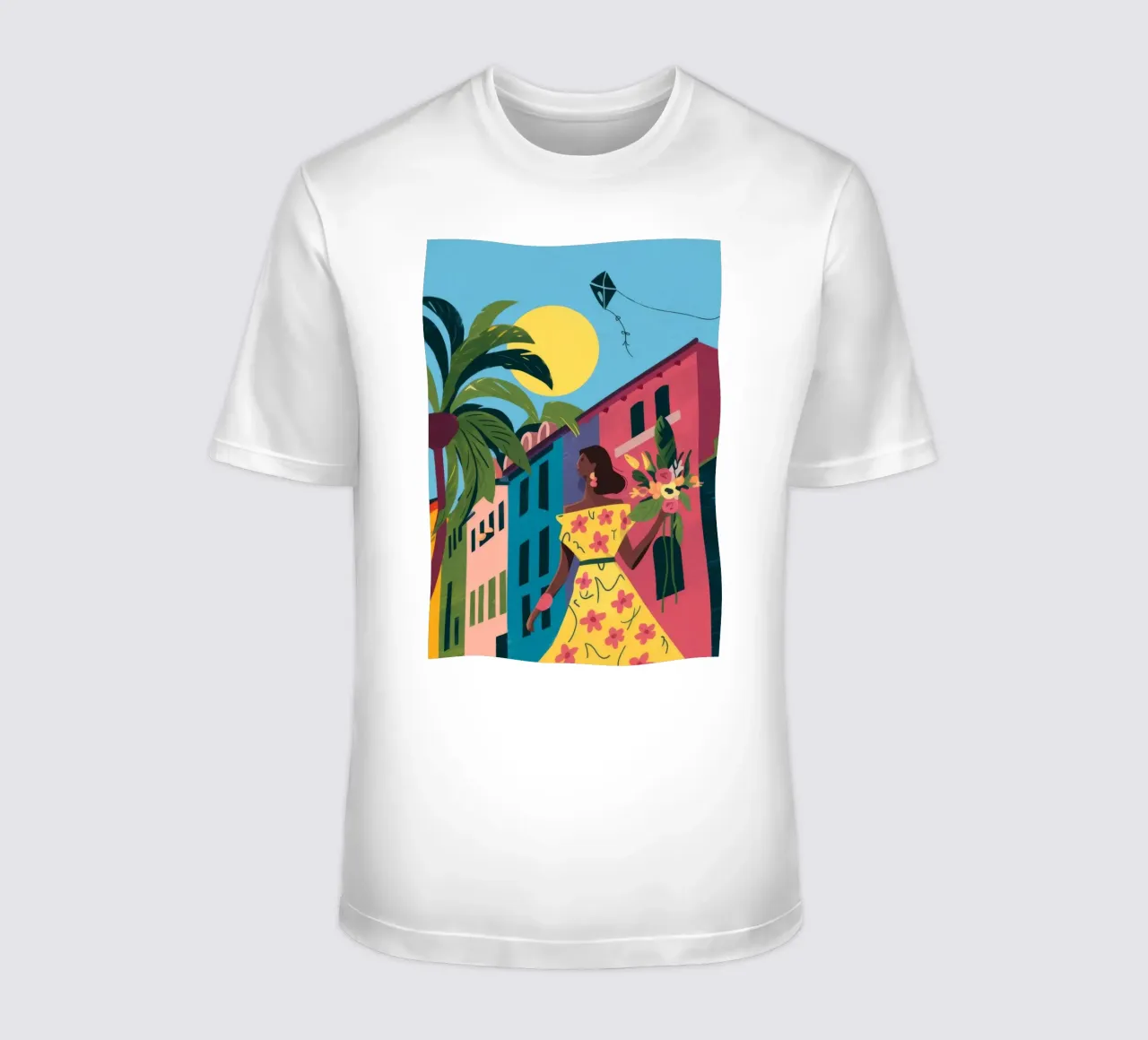 Passeggiata crepuscolare dorata t-shirt da Prism Palette