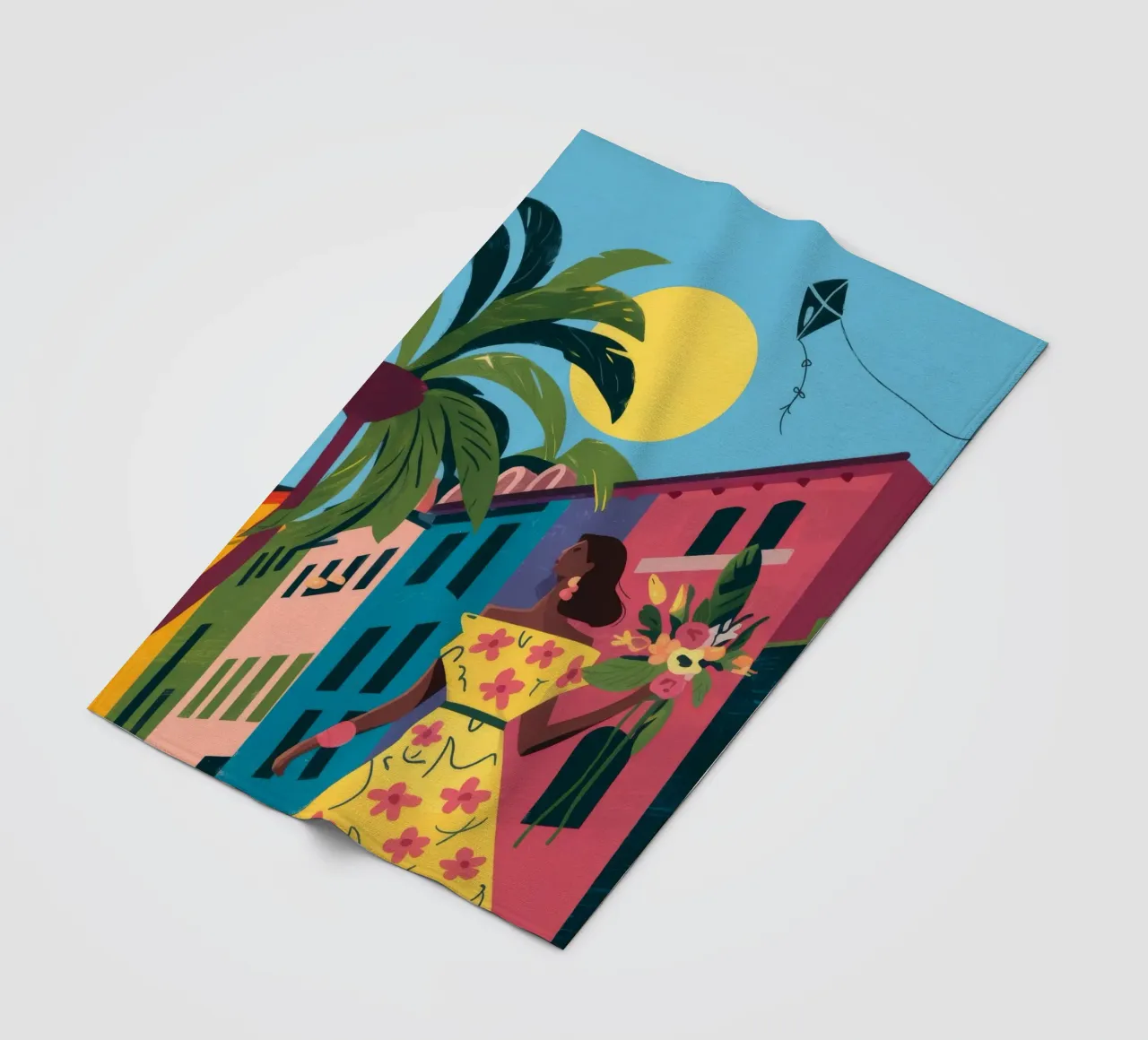 Golden Twilight Stroll Fleecedecke von Prism Palette