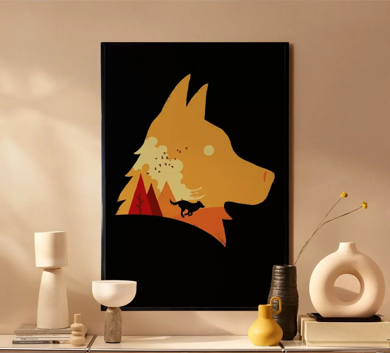 Good Doggo poster con telaio in alluminio da DinoMike