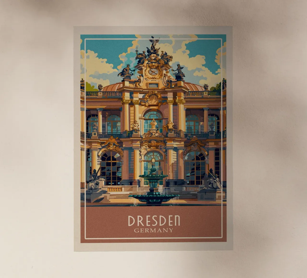 Dresden Germany pellicola backlit da Travelstudio