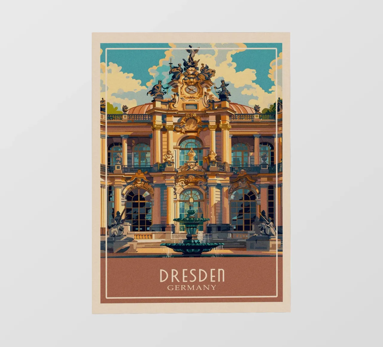 Dresden Germany pellicola backlit da Travelstudio